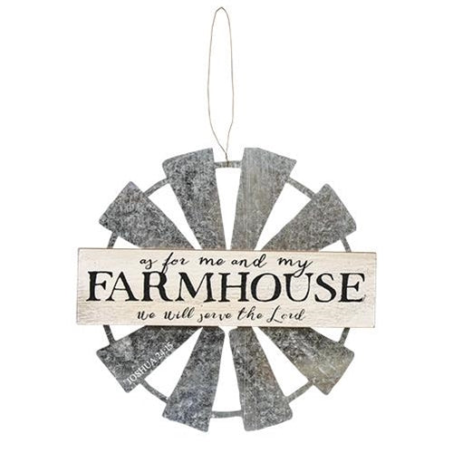 CH_G34370 3PCS ASSORTED FARMHOUSE WINDMILL HANGING WALL SIGN METAL ART WESTERN HOME DECOR--FREE SHIPPING