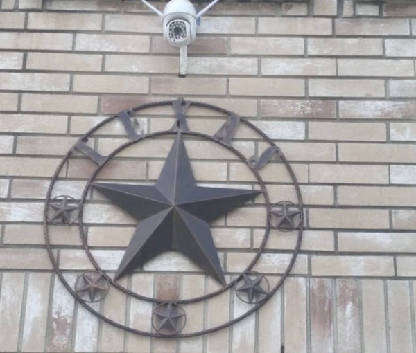 ITEM#EH10227 TEXAS LONESTAR BARN METAL STAR WESTERN HOME DECOR HANDMADE NEW RUSTIC BRONZE 24",32",36",50"