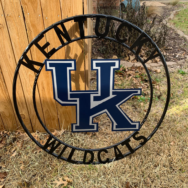 12", 18", 24", 32" KENTUCKY WILDCATS CUSTOM METAL VINTAGE CRAFT SIGN HANDMADE