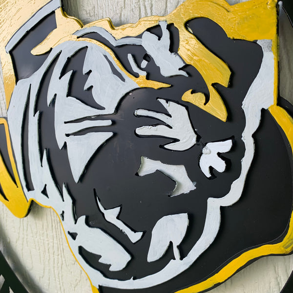 EAST TEXAS BAPTIST UNIVERSITY METAL CUSTOM VINTAGE CRAFT SIGN WALL ART TEAM HANDMADE