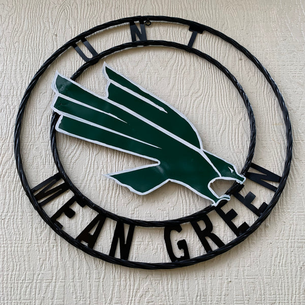 12",18",24",32",36" UNT MEAN GREEN CUSTOM METAL VINTAGE CRAFT SIGN TEAM HANDMADE