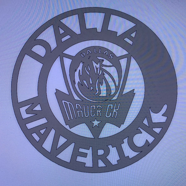 12",18", 24", 32",36" DALLAS MAVERICKS CUSTOM RAW METAL VINTAGE CRAFT TEAM SPORTS SIGN HANDMADE
