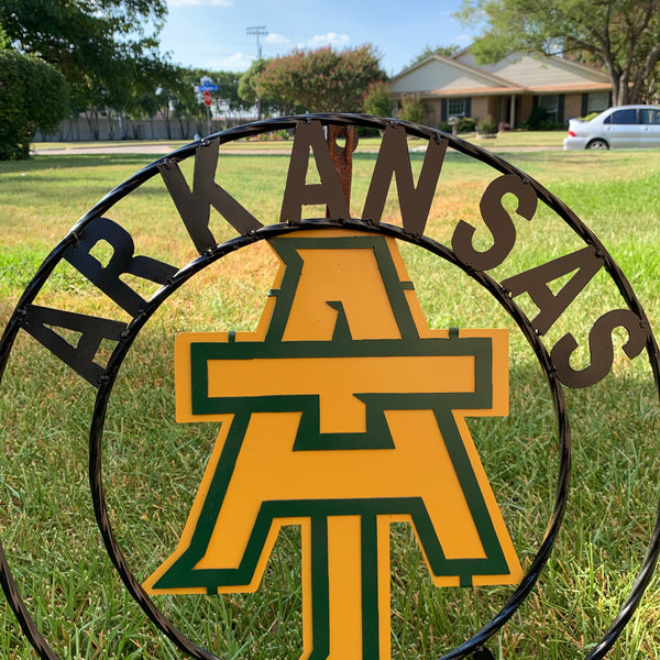 ARKANSAS TECH METAL CUSTOM VINTAGE CRAFT TEAM SIGN HANDMADE