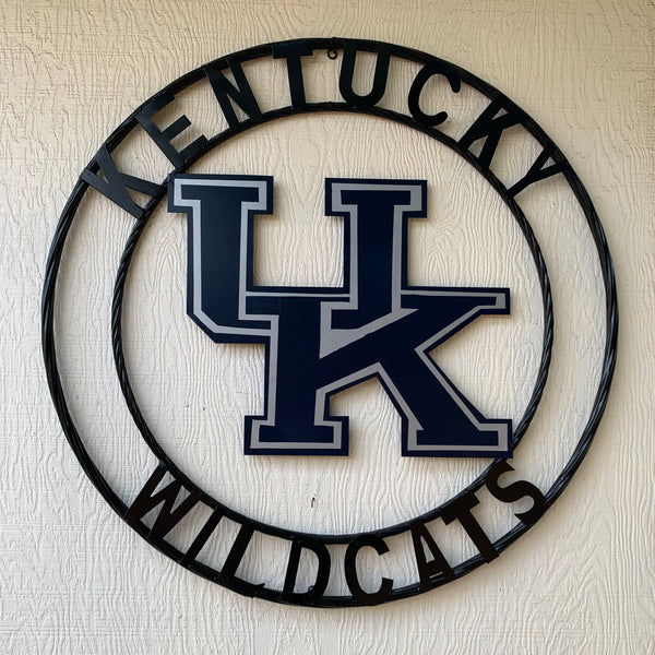 12", 18", 24", 32" KENTUCKY WILDCATS CUSTOM METAL VINTAGE CRAFT SIGN HANDMADE