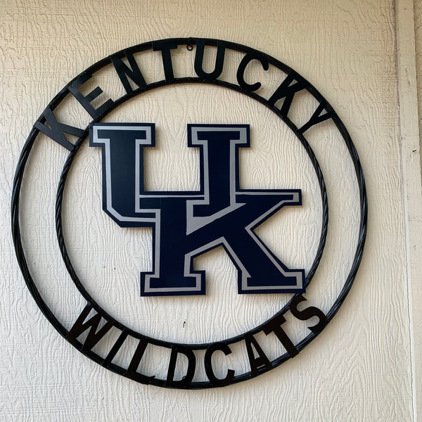 12", 18", 24", 32" KENTUCKY WILDCATS CUSTOM METAL VINTAGE CRAFT SIGN HANDMADE