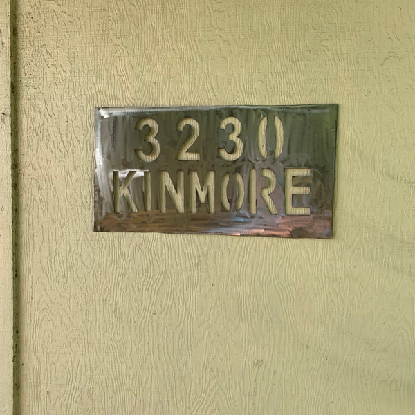 24" X 12" YOUR CUSTOM HOME ADDRESS NAME STAR METAL BARN METAL SIGN WESTERN HOME DECOR