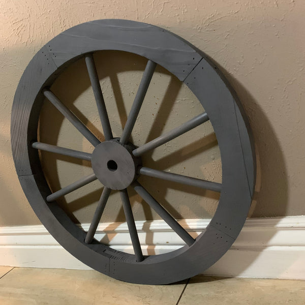 16",24",30" WAGON WHEEL GREY BARN WOOD WESTERN HOME DECOR HANDMADE NEW