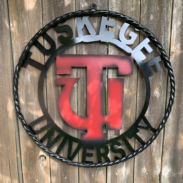 TUSKEGEE UNIV. METAL CUSTOM VINTAGE CRAFT TEAM SPORTS SIGN HANDMADE