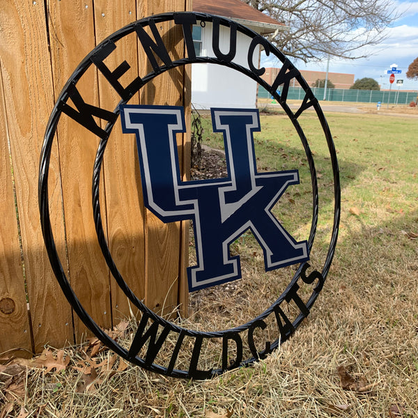 12", 18", 24", 32" KENTUCKY WILDCATS CUSTOM METAL VINTAGE CRAFT SIGN HANDMADE