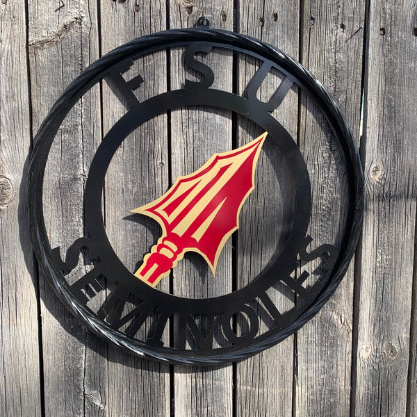 12", 18", 24", 32" FSU SEMINOLES FLORIDA METAL CUSTOM VINTAGE CRAFT TEAM SIGN