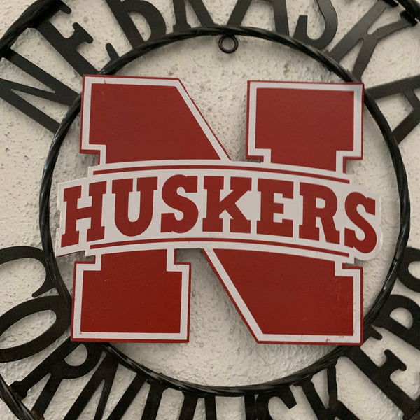 12", 18", 24", 32" NEBRASKA HUSKERS METAL CUSTOM VINTAGE CRAFT TEAM SIGN