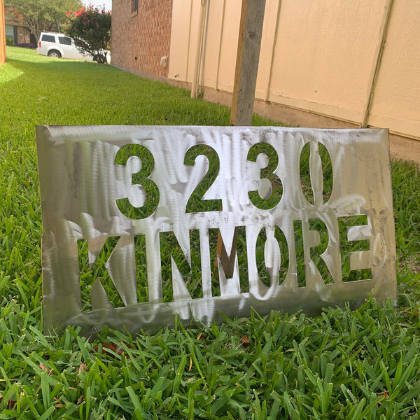 24" X 12" YOUR CUSTOM HOME ADDRESS NAME STAR METAL BARN METAL SIGN WESTERN HOME DECOR