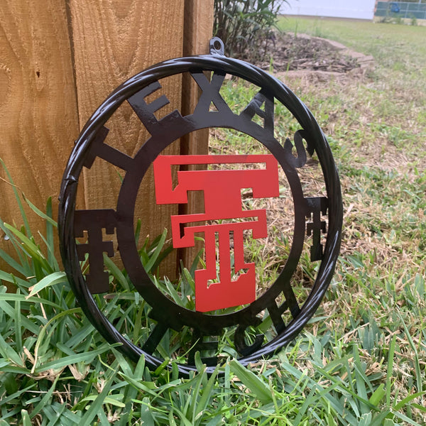 TEXAS TECH CUSTOM METAL VINTAGE CRAFT SIGN WESTERN HOME DECOR HANDMADE 12",18",24",32",36"