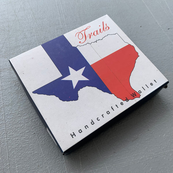 4.25" x 3.75" TEXAS FLAG WALLET LEATHER BIFOLD WALLET NEW-- FREE SHIPPING