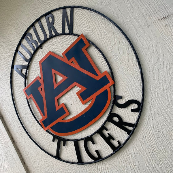 12", 18", 24", 32" AUBURN TIGERS CUSTOM METAL VINTAGE CRAFT SIGN WESTERN HOME DECOR HANDMADE