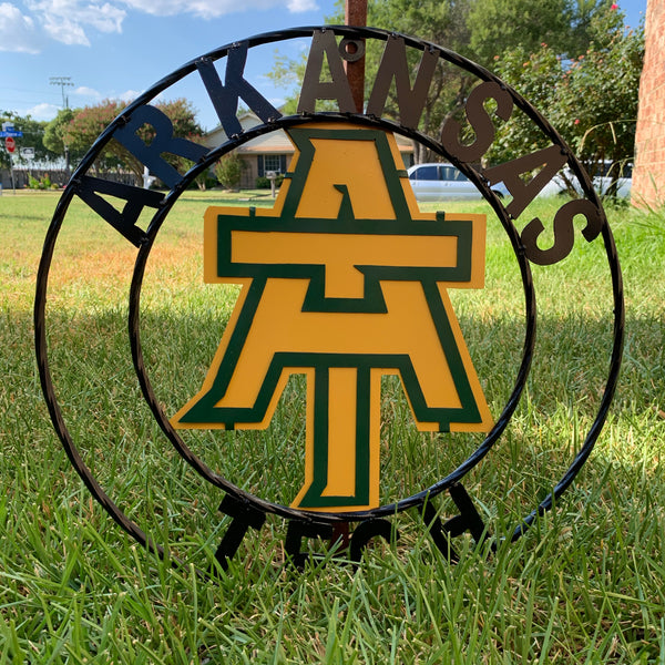 ARKANSAS TECH METAL CUSTOM VINTAGE CRAFT TEAM SIGN HANDMADE