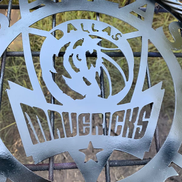 DALLAS MAVERICKS BLACK CUSTOM METAL VINTAGE CRAFT TEAM SPORTS SIGN HANDMADE 12",18",24",36"