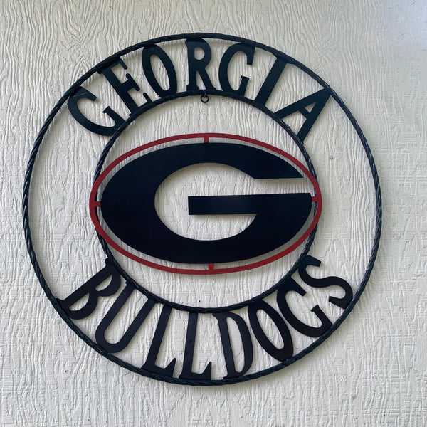 12", 18", 24", 32" GEORGIA BULLDOGS METAL SIGN VINTAGE CUSTOM TEAM ART