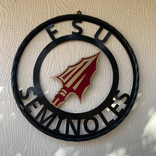 12", 18", 24", 32" FSU SEMINOLES FLORIDA METAL CUSTOM VINTAGE CRAFT TEAM SIGN