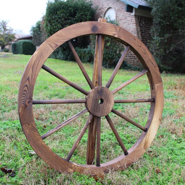 16",24",30" WAGON WHEEL BARN WHITE WOOD WESTERN HOME DECOR RUSTIC NEW