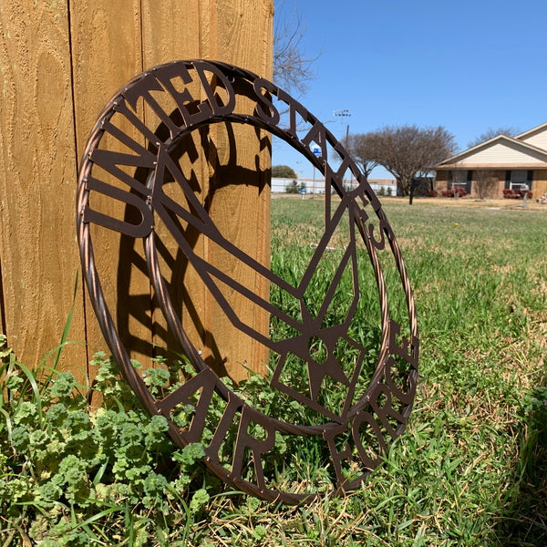 24" US AIR FORCE MILITARY METAL WALL ART WESTERN HOME DECOR AIRFORCE RUSTIC BRONZE