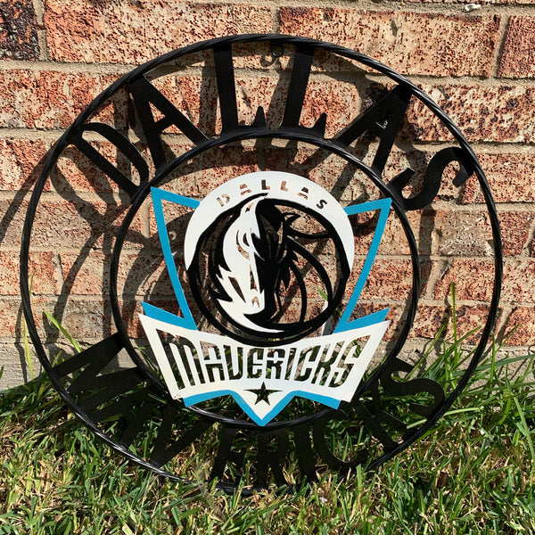 18", 24", 32" DALLAS MAVERICKS CUSTOM METAL VINTAGE CRAFT TEAM SPORTS SIGN HANDMADE