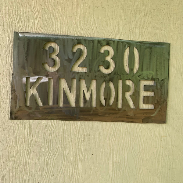 24" X 12" YOUR CUSTOM HOME ADDRESS NAME STAR METAL BARN METAL SIGN WESTERN HOME DECOR