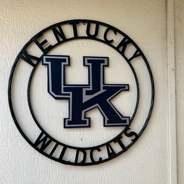 12", 18", 24", 32" KENTUCKY WILDCATS CUSTOM METAL VINTAGE CRAFT SIGN HANDMADE