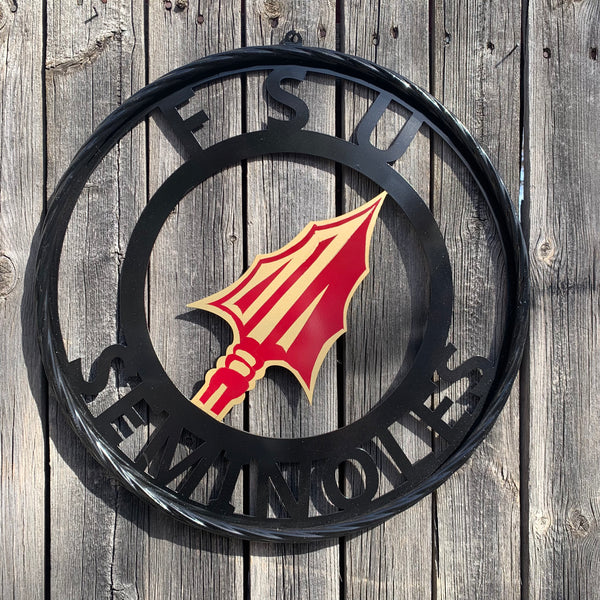 12", 18", 24", 32" FSU SEMINOLES FLORIDA METAL CUSTOM VINTAGE CRAFT TEAM SIGN