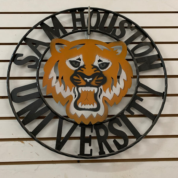 18",24",32" SHSU SAM HOUSTON STATE BEARKATS CUSTOM VINTAGE METAL TEAM CRAFT WESTERN HOME DECOR HANDMADE