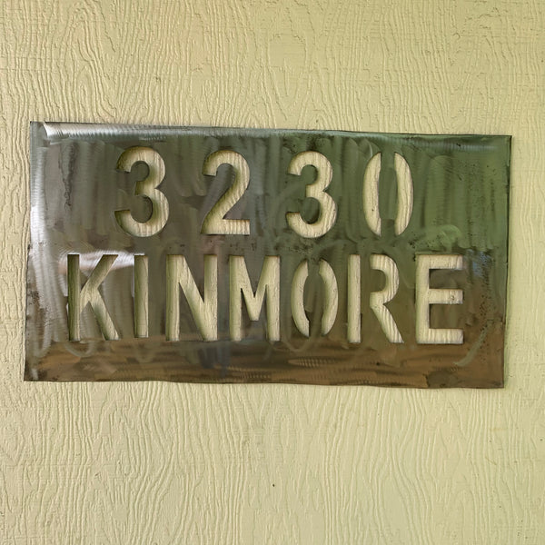 24" X 12" YOUR CUSTOM HOME ADDRESS NAME STAR METAL BARN METAL SIGN WESTERN HOME DECOR