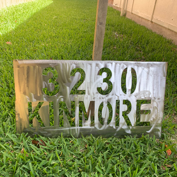 24" X 12" YOUR CUSTOM HOME ADDRESS NAME STAR METAL BARN METAL SIGN WESTERN HOME DECOR