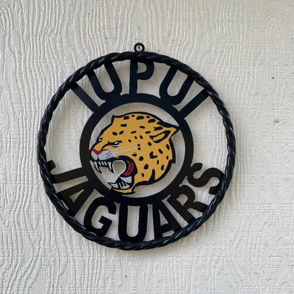 INDIANA IUPUI JAGUARS METAL CUSTOM VINTAGE CRAFT TEAM SIGN HANDMADE