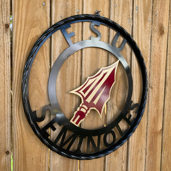 12", 18", 24", 32" FSU SEMINOLES FLORIDA METAL CUSTOM VINTAGE CRAFT TEAM SIGN