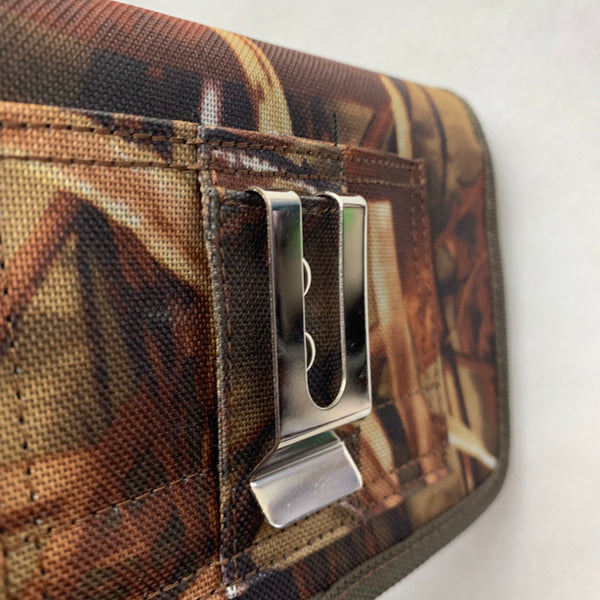 MX_LPOTX-EUH-CAMO 7" LUXMO XL MEGA EXTRA LARGE HORIZONTAL CAMO RUGGED POUCH VELCO CLOSURE  &  BELT LOOP CLIP HOLSTER CELL PHONE CASE UNIVERSAL OVERSIZE