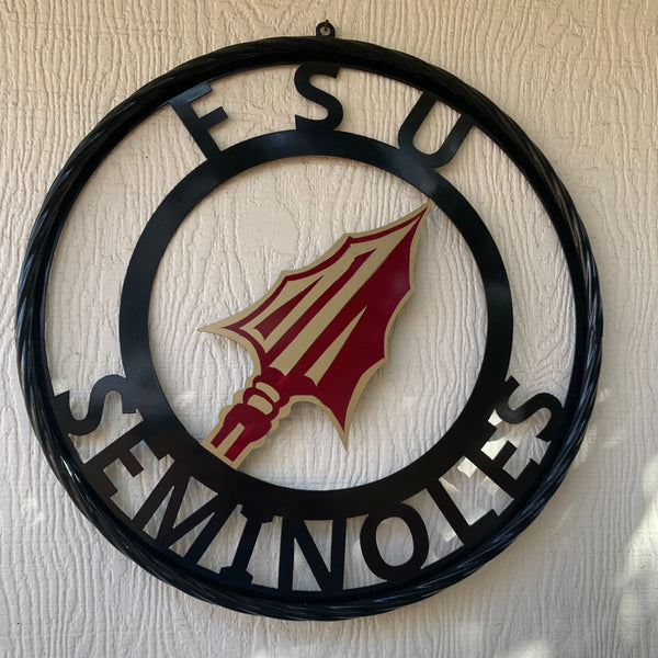 12", 18", 24", 32" FSU SEMINOLES FLORIDA METAL CUSTOM VINTAGE CRAFT TEAM SIGN