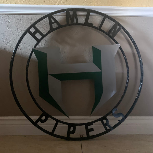 12",18",24",32",36" HAMLIN PIPERS CUSTOM METAL VINTAGE CRAFT SIGN HANDMADE TEAM ART