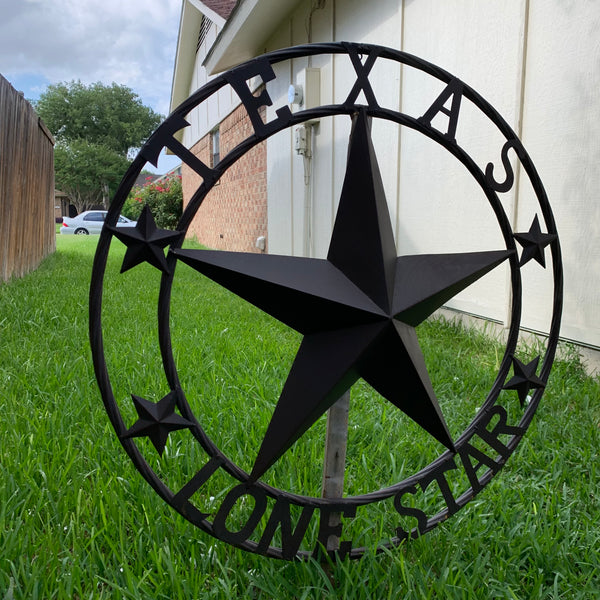 TEXAS LONESTAR METAL ART WESTERN HOME WALL DECOR RUSTIC VINTAGE BROWN NEW, SIZE:24",32",36",40",42",44",46",50"