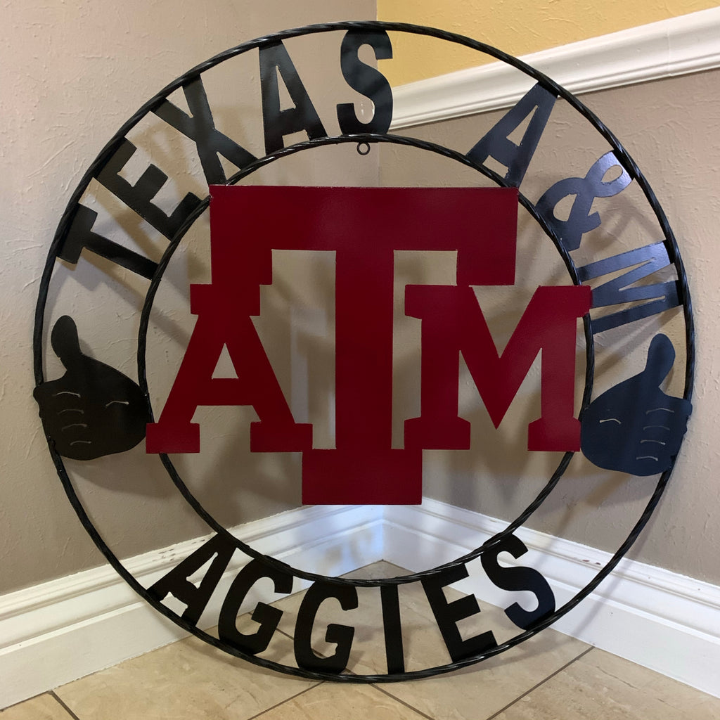 Texas A&M Gig 'Em Thumb Postcard