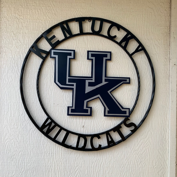 12", 18", 24", 32" KENTUCKY WILDCATS CUSTOM METAL VINTAGE CRAFT SIGN HANDMADE