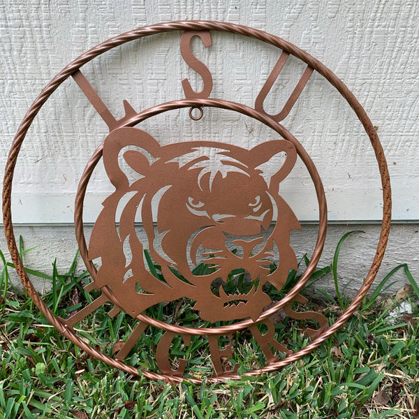 12:,18",24",32",36" LSU TIGERS METAL CUSTOM VINTAGE CRAFT ART SIGN
