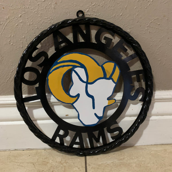 12", 18", 24", 32" LOS ANGES RAMS METAL CUSTOM VINTAGE CRAFT WALL ART TEAM SIGN HANDMADE