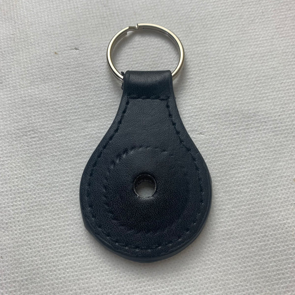 #EH80007 BLACK LEATHER KEYFOB KEYCHAIN WESTERN FASHION ART NEW--FREE SHIPPING
