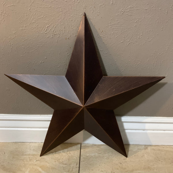 12",16",22",24",30",36" RUSTIC BRONZE BARN STAR 5 POINT METAL STAR OF DAVID WESTERN HOME DECOR HANDMADE NEW 3" TO 36"-#EH10044