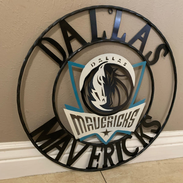 18", 24", 32" DALLAS MAVERICKS CUSTOM METAL VINTAGE CRAFT TEAM SPORTS SIGN HANDMADE