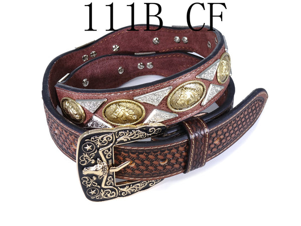 WS _ 111B CF HORSE BELT GENUINE LEATHER WESTERN BELTS FASHION NEW STYLE