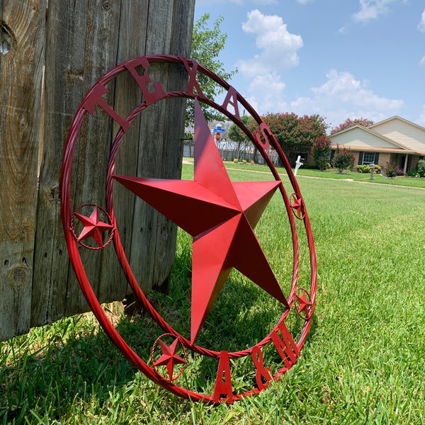 TEXAS A&M BURGUNDY RED BARN LONE STAR METAL CUSTOM VINTAGE CRAFT TEAM STAR WESTERN HOME DECOR HANDMADE SIZE:24",32",36",40",42",44",46",50"