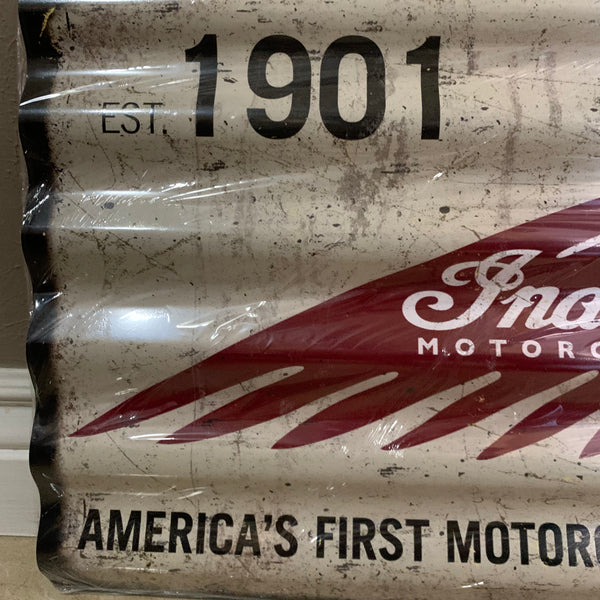 ITEM#COIND INDIAN MOTORCYCLES 24" X 18" TIN SIGN METAL ART WESTERN HOME DECOR CRAFT