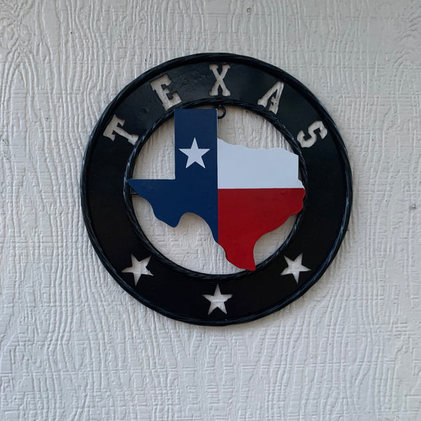 STATE OF TEXAS MAP 12" METAL SIGN WESTERN HOME DECOR NEW