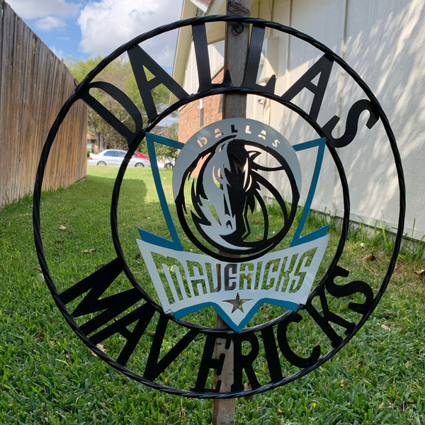 18", 24", 32" DALLAS MAVERICKS CUSTOM METAL VINTAGE CRAFT TEAM SPORTS SIGN HANDMADE